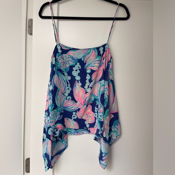 Lilly Pulitzer Silk Tank Top (M) - Picture 2 of 2